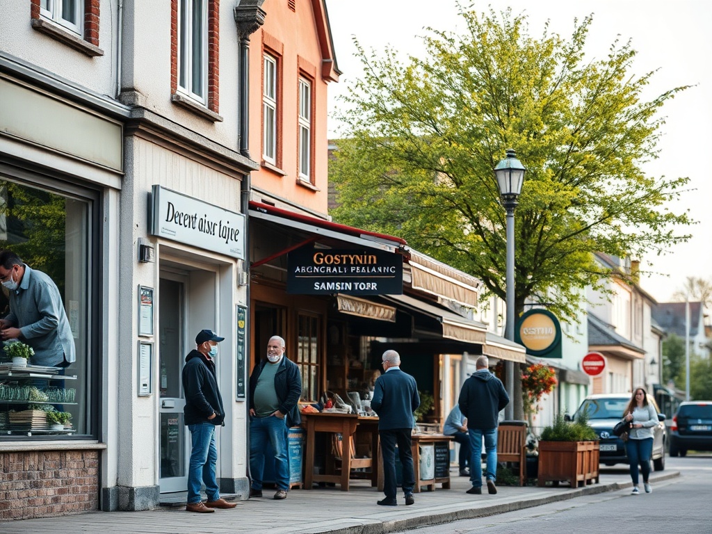 Mapa Gostynina z zaznaczonymi obszarami inwestycji Funduszy Europejskich
