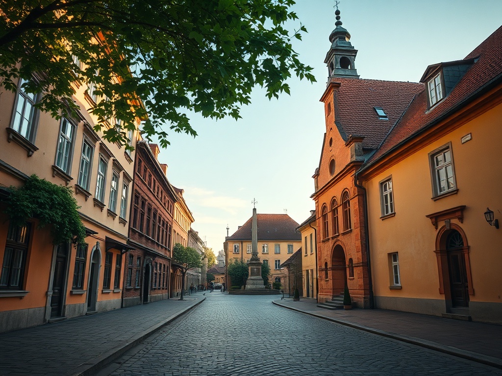 Zdjęcie przedstawiające widok Gostynina z lat 70. XX wieku, ukazujące architekturę i krajobraz miejski tamtego okresu.