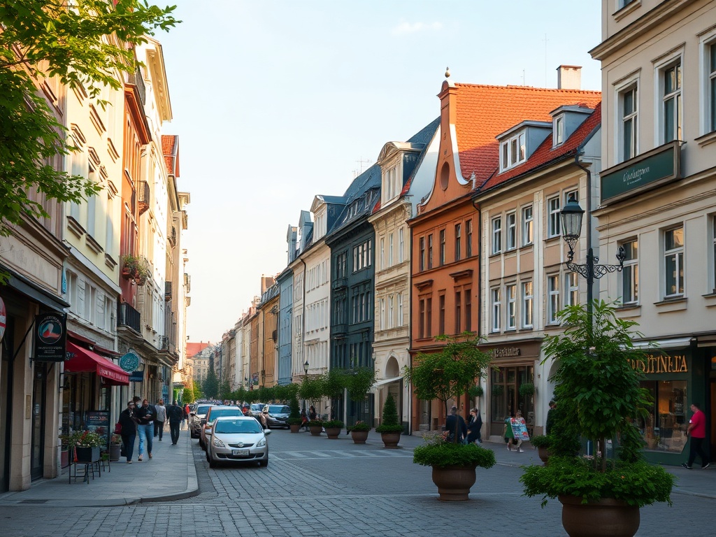 Ilustracja symbolizująca Gostynin, zestawiająca elementy uroczystości komunijnej z infrastrukturą bezpieczeństwa, nawiązująca do tematu "Gostynin komunia i wały przeciwpowodziowe".